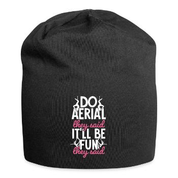 Acrobate de soie aérienne - Bonnet en jersey - noir - Devant