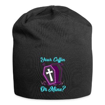 Funny Gothic Goth - Jersey Beanie - black - Front