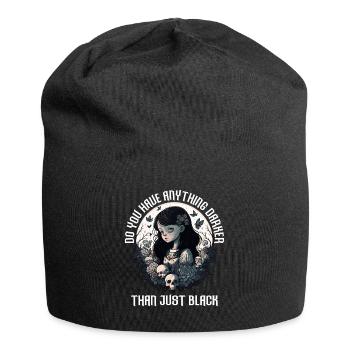 Funny Gothic Goth - Jersey Beanie - black - Front