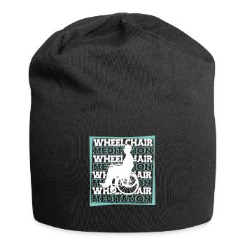 Meditation Meditation Wheelchair - Jersey Beanie - black - Front