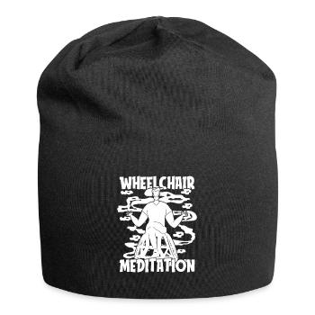 Meditation Meditation Wheelchair - Jersey Beanie - black - Front