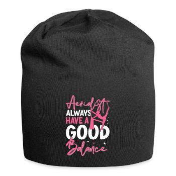 Soie aérienne - Bonnet en jersey - noir - Devant