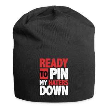 Arm wrestling arm wrestler - Jersey Beanie - black - Front