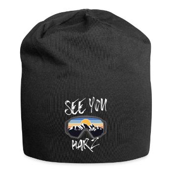 Harz Skiing Ore Mountains Snowboarding - Jersey Beanie - black - Front