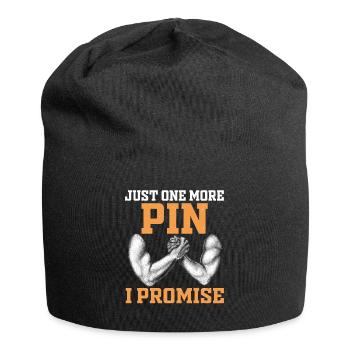Arm wrestling arm wrestler - Jersey Beanie - black - Front
