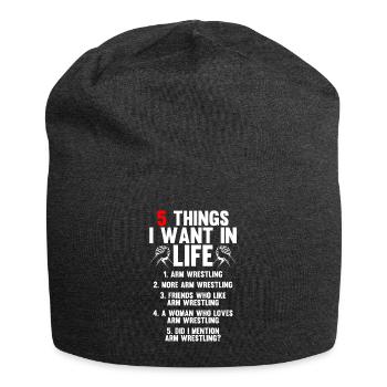 Arm wrestler - Jersey Beanie - charcoal grey - Front