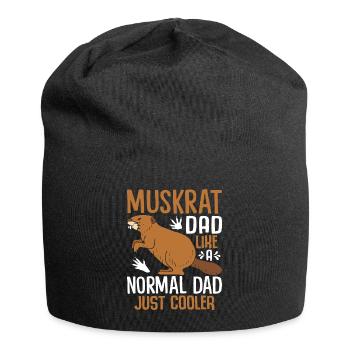 Retro muskrat - Jersey Beanie - black - Front