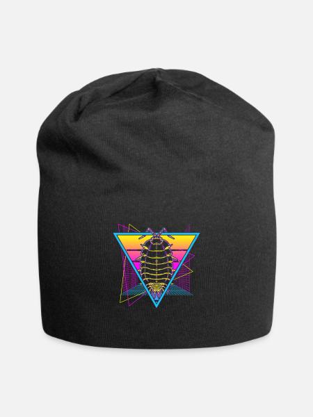 Isopods Retro Vaporwave - Jersey-Beanie - Schwarz