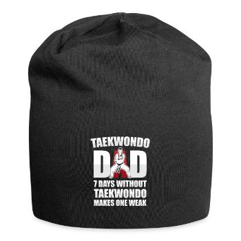 Taekwondo Vater Taekwondo Vater - Jersey-Beanie - Schwarz - Vorne