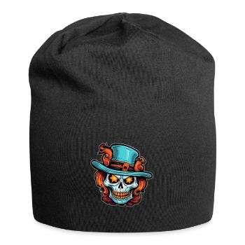 Halloween Design gruselig für die nächste Party - Jersey-Beanie - Schwarz - Vorne