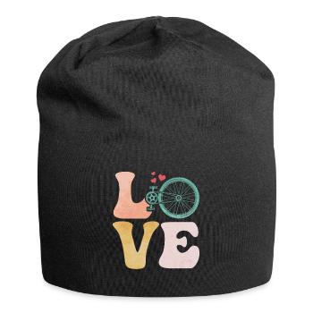 Fahrradfahren Biker - Jersey-Beanie - Schwarz - Vorne