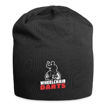Dart Dartspieler Rollstuhl - Jersey-Beanie - Schwarz - Vorne