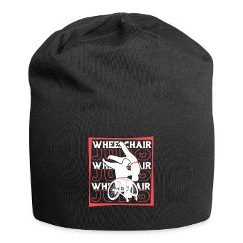 Fauteuil roulant judoka - Bonnet en jersey - noir - Devant