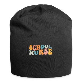 Groovy School Nurse Nursing - Bonnet en jersey - noir - Devant