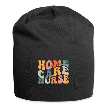Groovy Home Care Nurse Home Sick - Jersey Beanie - black - Front