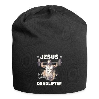 Jésus L’ultime soulevé de terre rétro Jésus - Bonnet en jersey - noir - Devant