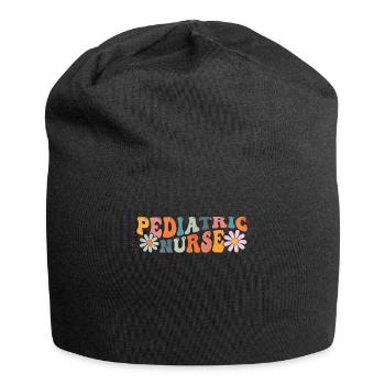 Groovy Pediatric Nurse NICU Nursing - Jersey Beanie - black - Front