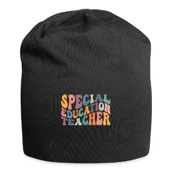 Groovy Enseignant en éducation spécialisée SPED - Bonnet en jersey - noir - Devant
