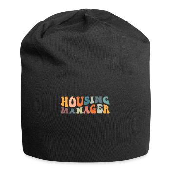 Groovy Housing Manager Hausprojektleiter - Jersey-Beanie - Schwarz - Vorne