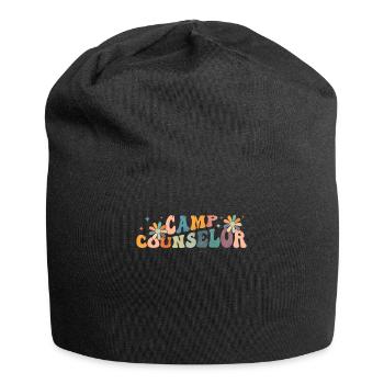Groovy Camp Counselor Directeur Camping Camper - Bonnet en jersey - noir - Devant