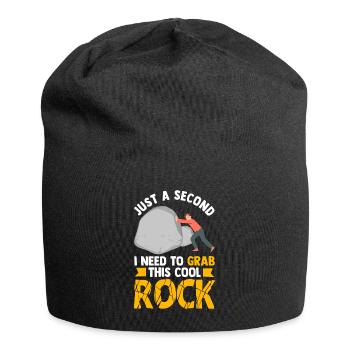 Lustige Gesteinsjagd Mineral Geologe - Jersey-Beanie - Schwarz - Vorne