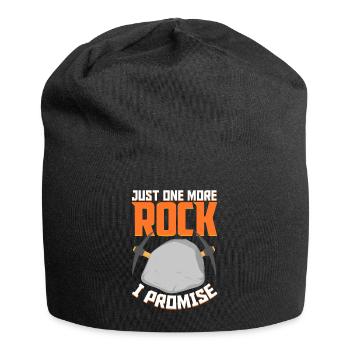 Lustige Gesteinsjagd Mineral Geologe - Jersey-Beanie - Schwarz - Vorne