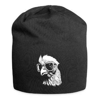 intelligent chicken - Jersey Beanie - black - Front