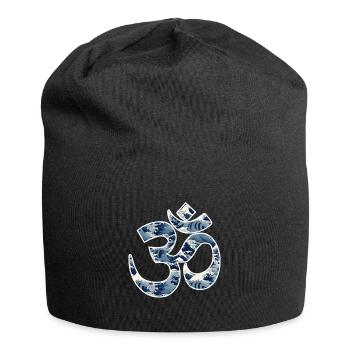 Cosmic Resonance: The Sacred Om - Jersey Beanie - black - Front