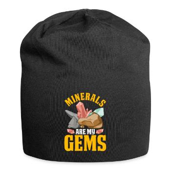 Lustige Mineralienjagd Felsen Geologe - Jersey-Beanie - Schwarz - Vorne