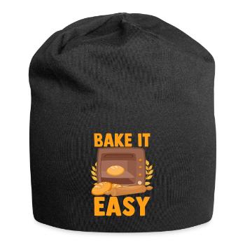 Funny bread baking baker - Jersey Beanie - black - Front