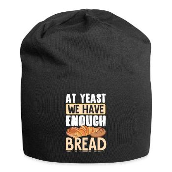 Funny bread baking baker - Jersey Beanie - black - Front