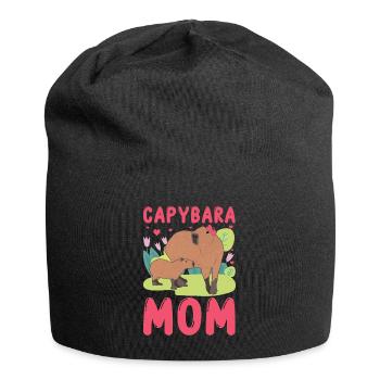 Drôle Capybara Mama Mami - Bonnet en jersey - noir - Devant