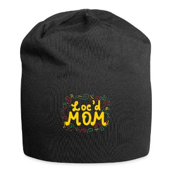 Dreadlocks Rastafari Rasta Afro - Jersey Beanie - black - Front