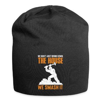 Fun day of house demolition - Jersey Beanie - black - Front