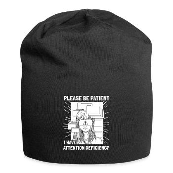 Psychologie Psychologue Patient - Bonnet en jersey - noir - Devant