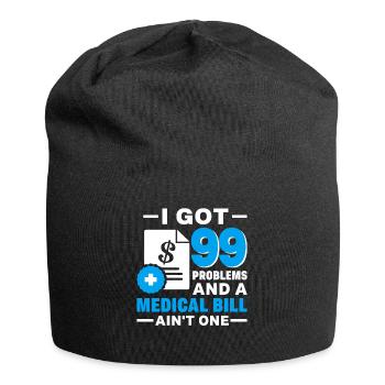 Funny Medical Insurance Agent Broker - Jersey Beanie - black - Front