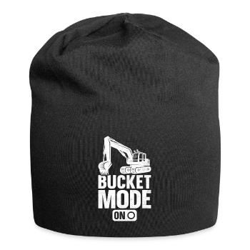 Funny Excavator Driver Heavy Equipment HEO - Jersey Beanie - black - Front