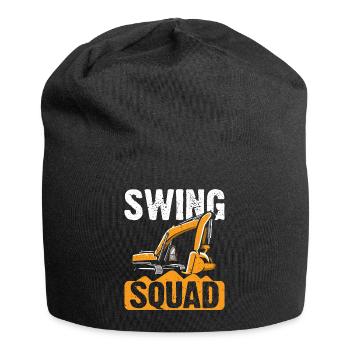 Funny Excavator Driver Heavy Equipment HEO - Jersey Beanie - black - Front