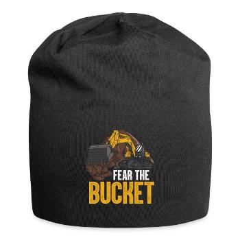 Funny Excavator Driver Heavy Equipment HEO - Jersey Beanie - black - Front