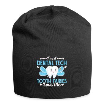 Funny dental technicians - Jersey Beanie - black - Front