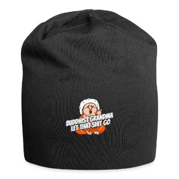 Buddha Buddhist Funny - Jersey Beanie - black - Front