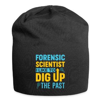 Funny scientific investigator - Jersey Beanie - black - Front