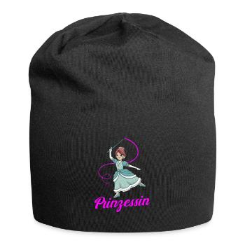 Prinzessin - Jersey-Beanie - Schwarz - Vorne