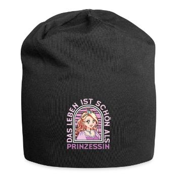 Prinzessin Fun - Jersey-Beanie - Schwarz - Vorne