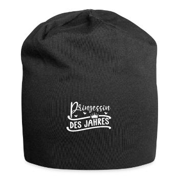 Prinzessin - Jersey-Beanie - Schwarz - Vorne