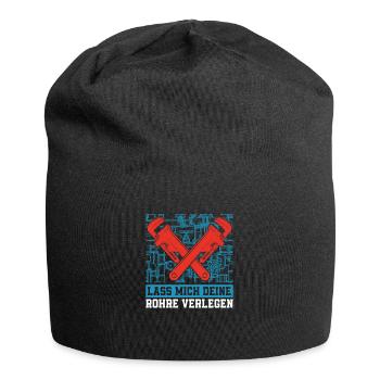 Rohrleitungsbauer Komisch - Jersey-Beanie - Schwarz - Vorne