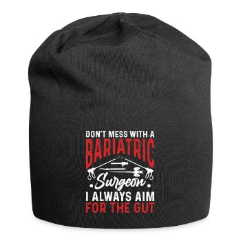 Funny stomach - Jersey Beanie - black - Front