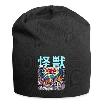 Kaiju Ramen Japanese Anime Monster Noodles - Jersey Beanie - black - Front