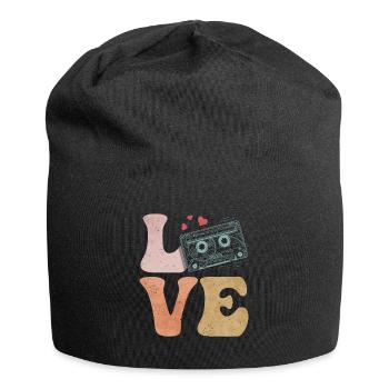 Tape cassette LOVE - Jersey Beanie - black - Front