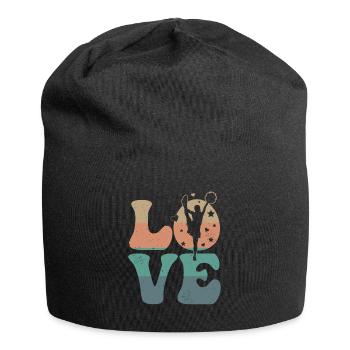 Cheerleader Cheerleading Cheer LOVE - Jersey Beanie - black - Front